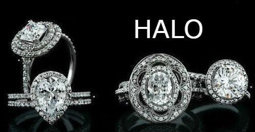 Halo Style Diamond Engagement Rings