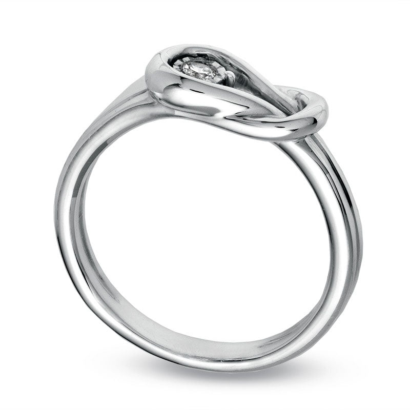 Promise Ring Diamond Accent Sterling Silver