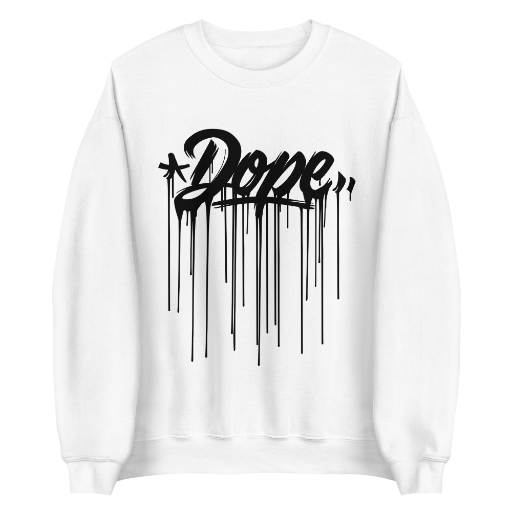 Dope Drip White/Black Sweatshirt