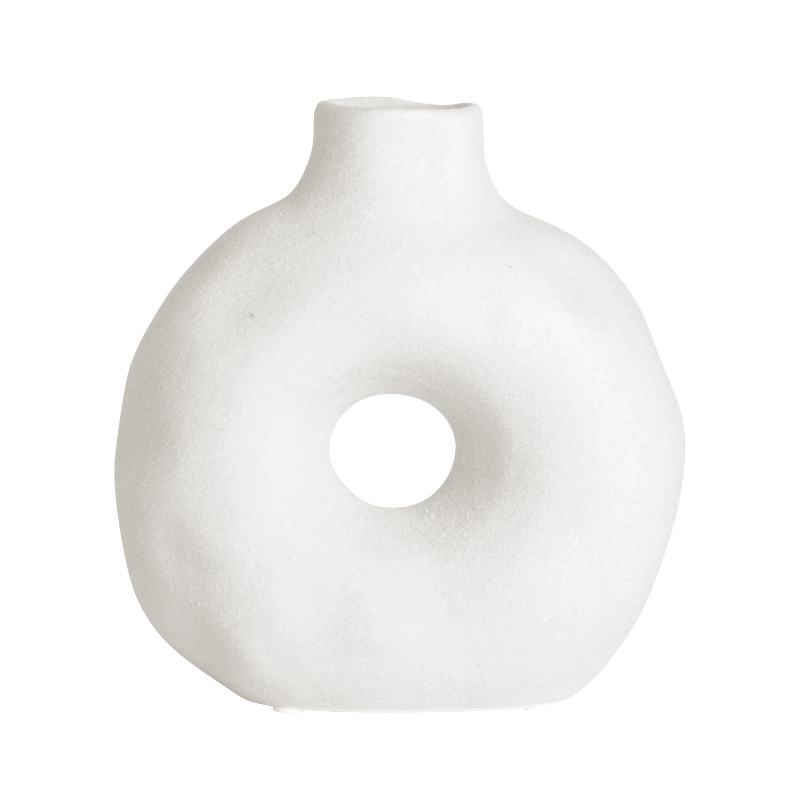 Gusta 'donut'vaas wit – & Nieuw woonaccessoires