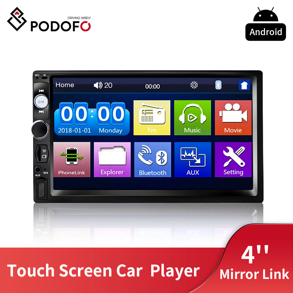 met tijd Namens radium Podofo Car Multimedia Player Car Radio Autoradio 2 Din 7" Auto MP5 – PODOFO