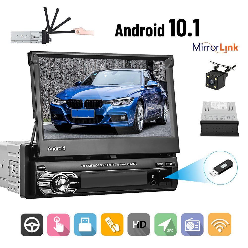 Mortal Gepensioneerde Dekbed PODOFO Car Multimedia Player Android 10.1 Car Radio Autoradio 1 Din Te