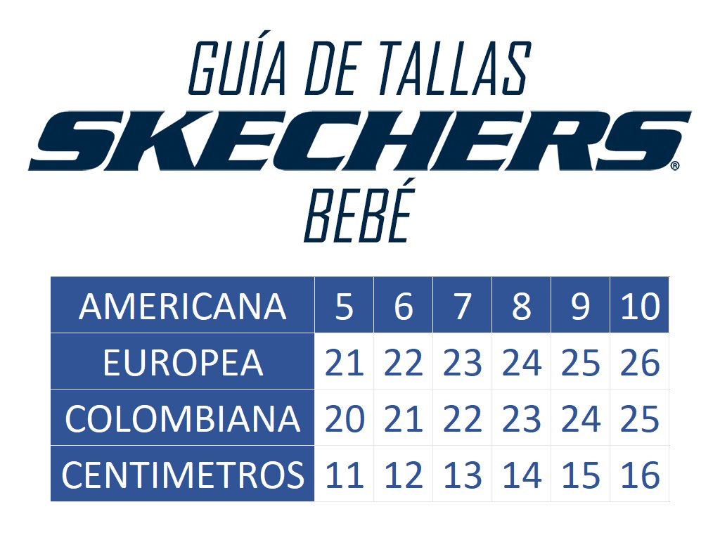 Guia Tallas Skechers Online - deportesinc.com