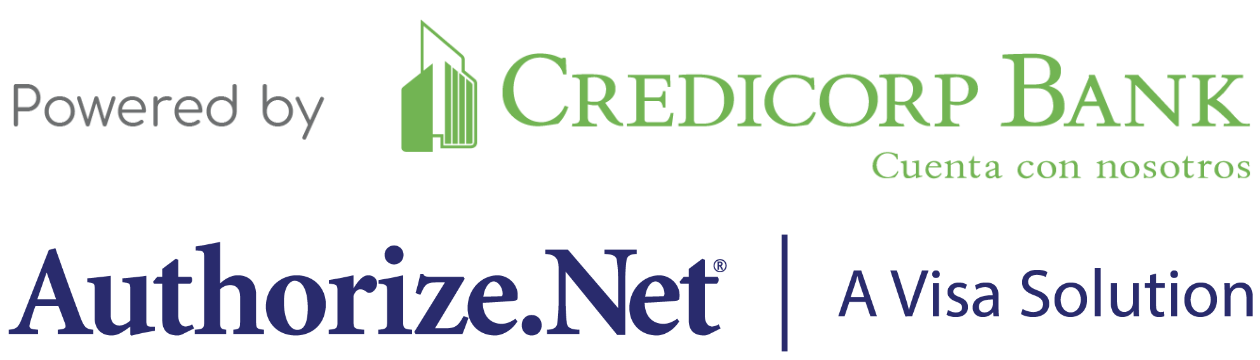 Powered by Credicorp Bank and Authorize.Net