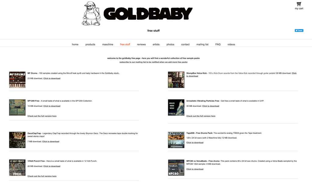 Goldbaby samples