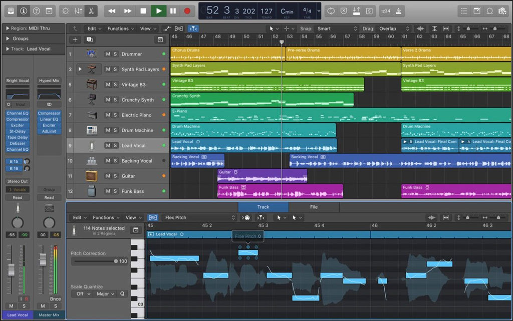 Logic Pro track production screenshot