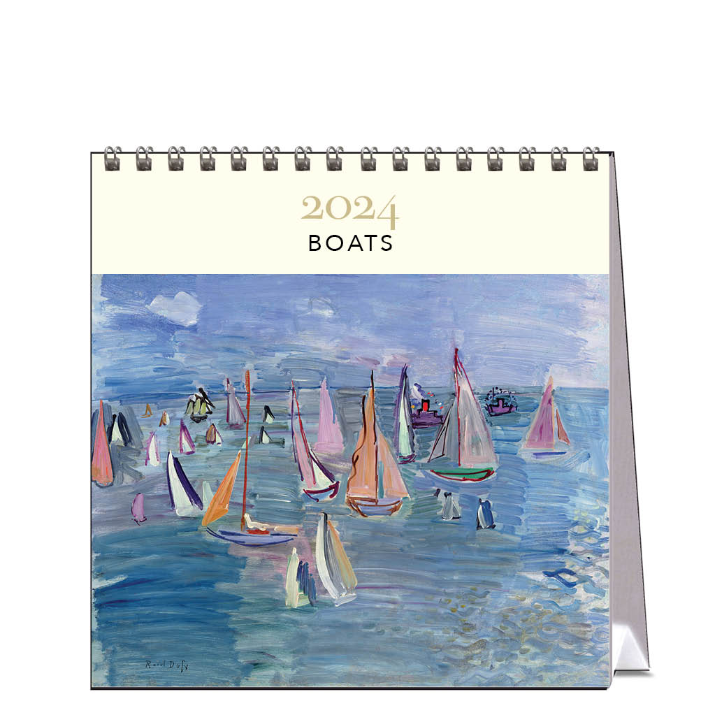 2024 Boats Desk Easel Calendar Art Calendars