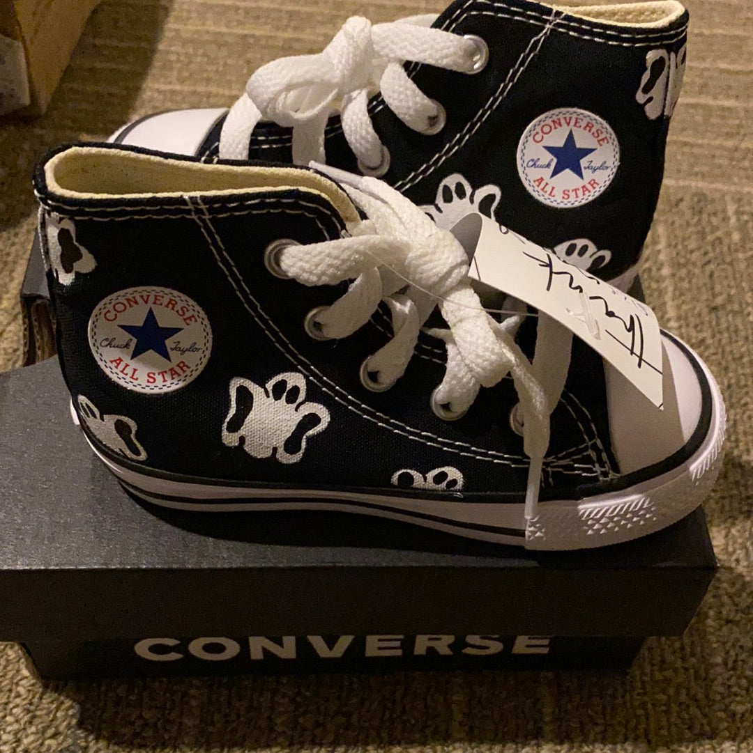 Ready To Ship | Ghost Converse Toddler Size – With Paint