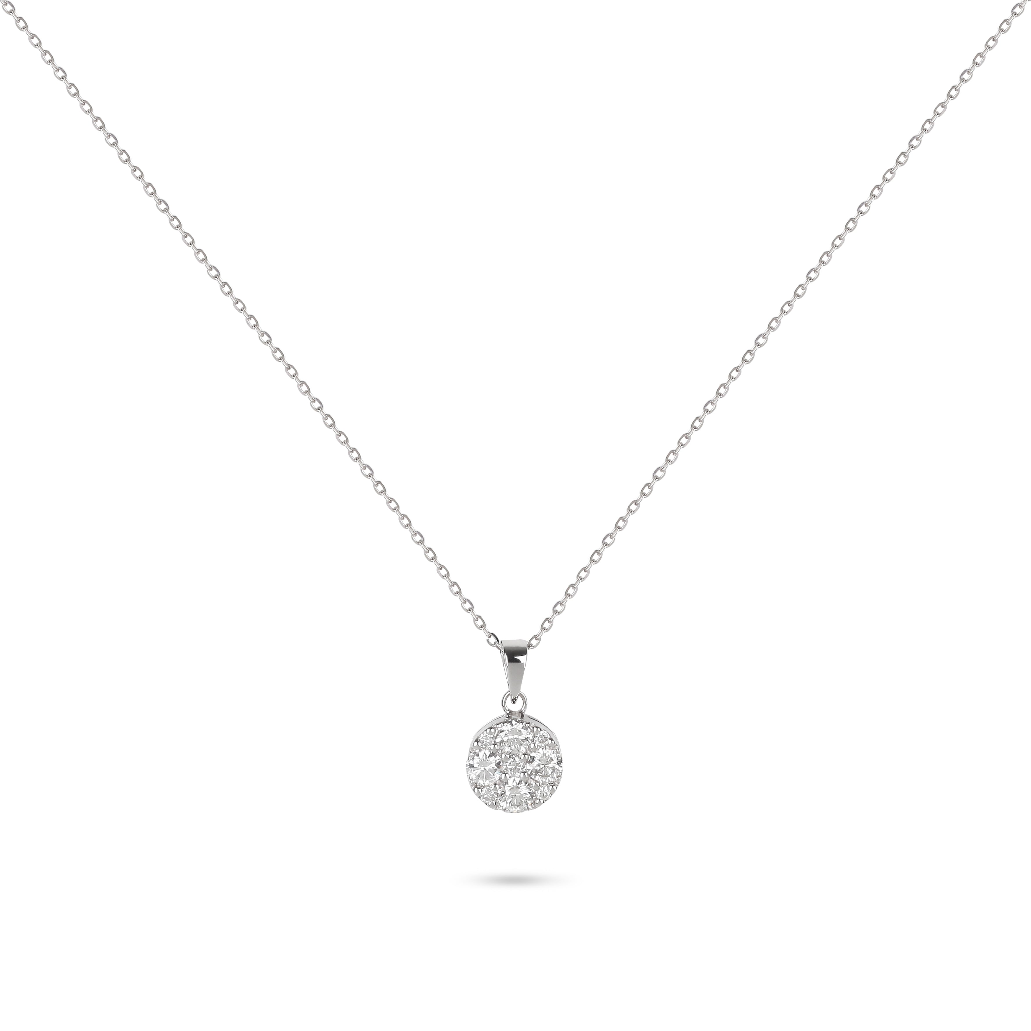 illusion diamond necklace