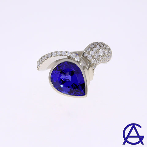 Goldart Tanzanite and Diamond Ring