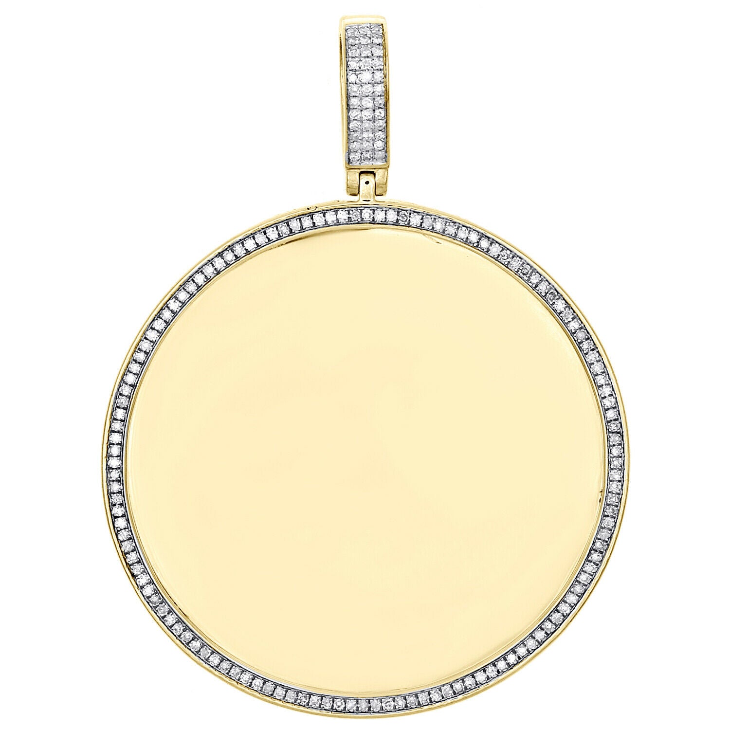 diamond memory frame pendant