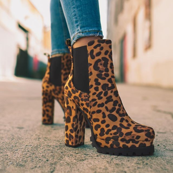 chunky heel ankle boot