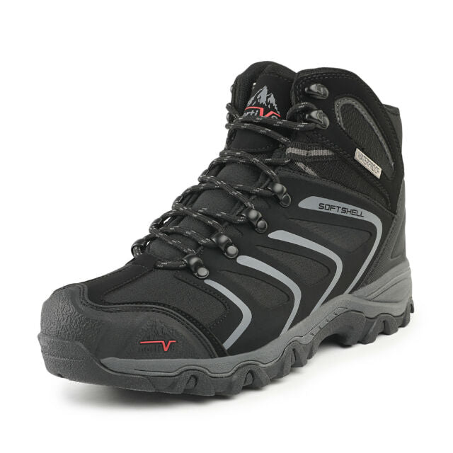 NORTIV 8 Men's Waterproof Hiking Boots Outdoor Mountaineering Trekking Mid Backpacking Shoes 
