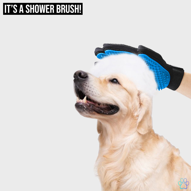 MisterPaw's Grooming Gloves Shower Brush