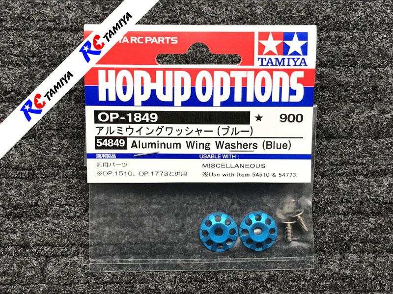 Tamiya Aluminum Wing Washers/Blue 54849