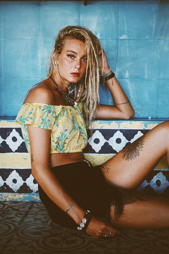 Cara Crop Batik Print (Available in 2 colors)