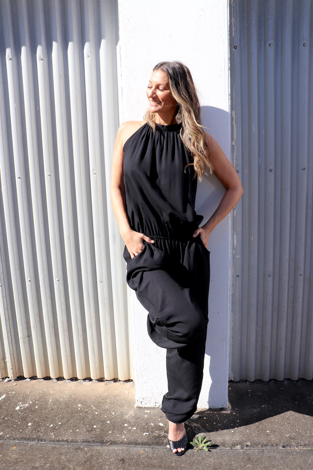 casual jumpsuit black