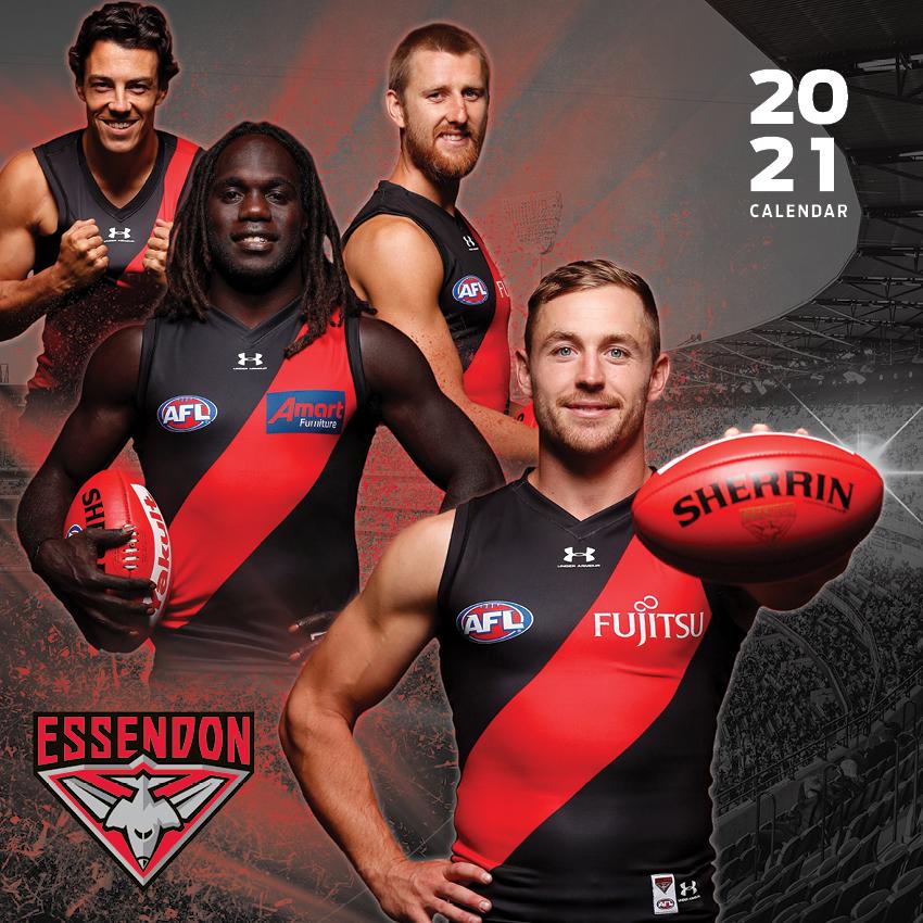 Paper Pocket AFL Essendon Bombers 2021 Calendar