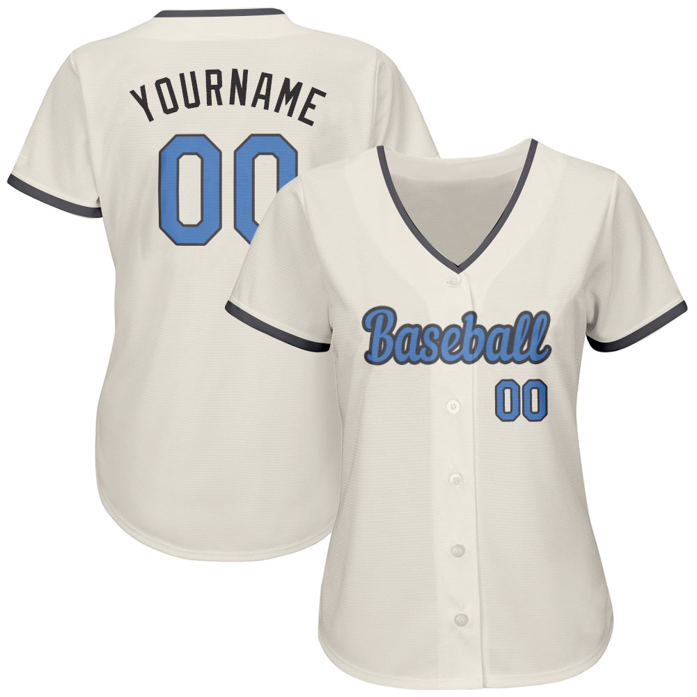 grey and blue baseball jersey