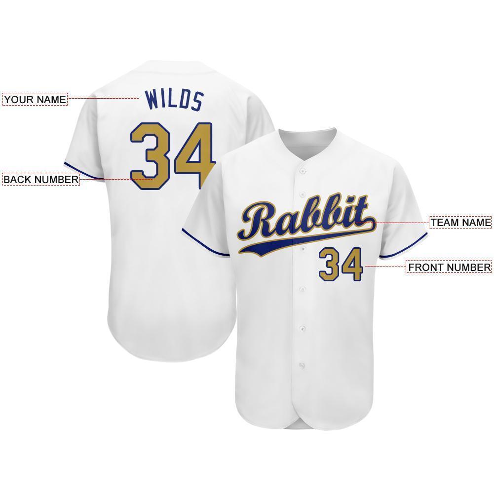 white and gold baseball jersey