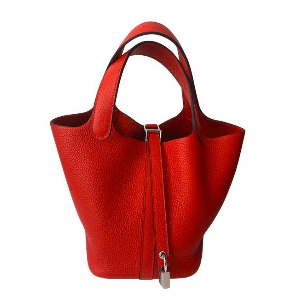 Hermès Picotin 18 Rouge Tomate PHW 