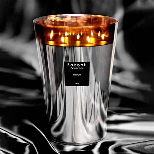 rammelaar hoofdkussen Triviaal Baobab Collection Platinum Scented Candle – Maison & Tavola