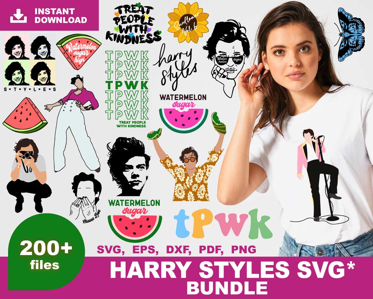 Download 200+ Harry Styles SVG Bundle 1.0