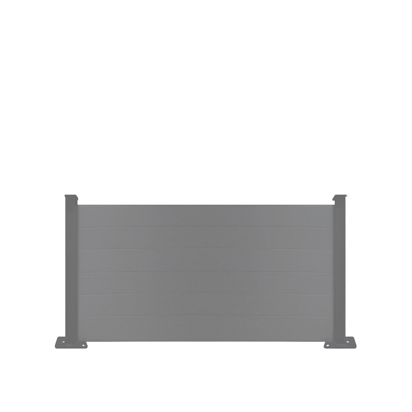 Panneau de clôture en bois composite - Gris Anthracite - 120 cm