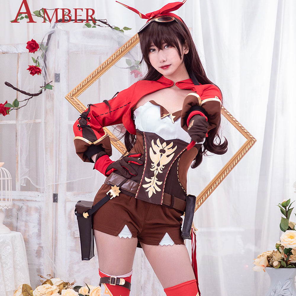 Genshin Impact Amber Cosplay Costume – Gcosplay