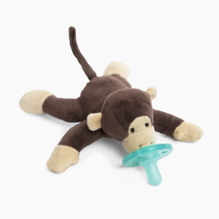 Baby Monkey Soft Plush Toy Comfort with Pacifier with extra replacement pacifier 