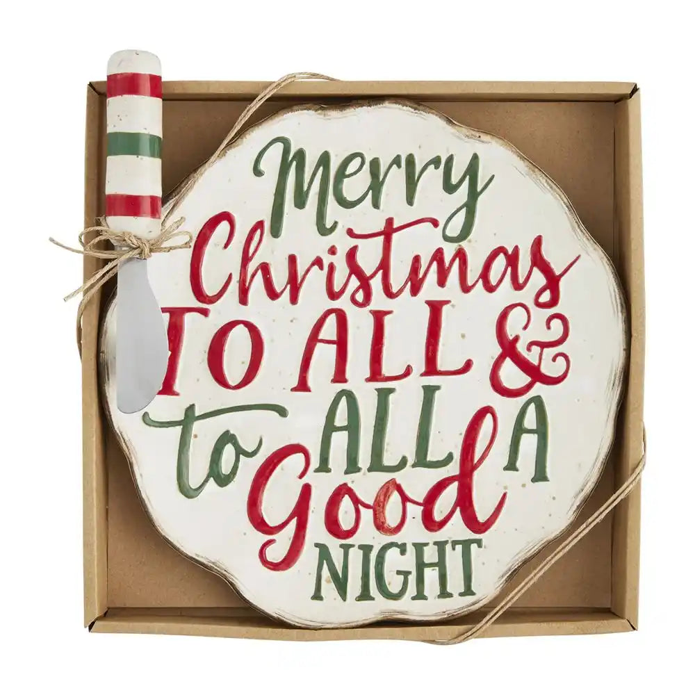 Merry Cheese Plate Set