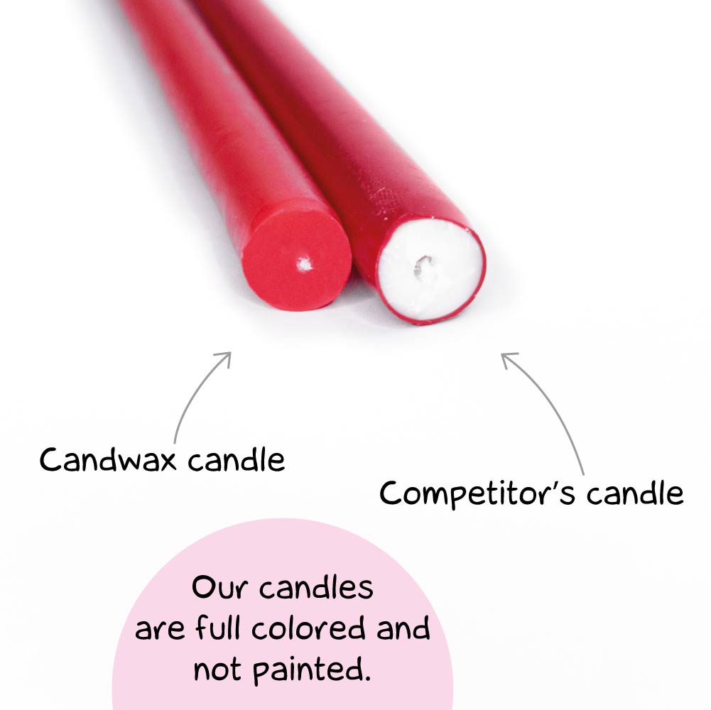 Dripless Taper Candles and Unscented Candwax 10 inch Taper Candles 