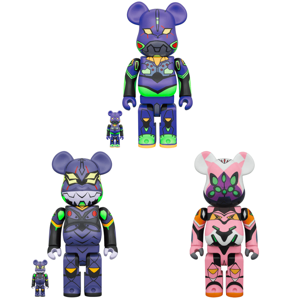 BE@RBRICK エヴァンゲリオン 初号機＋8号機β(グロスバージョン)-