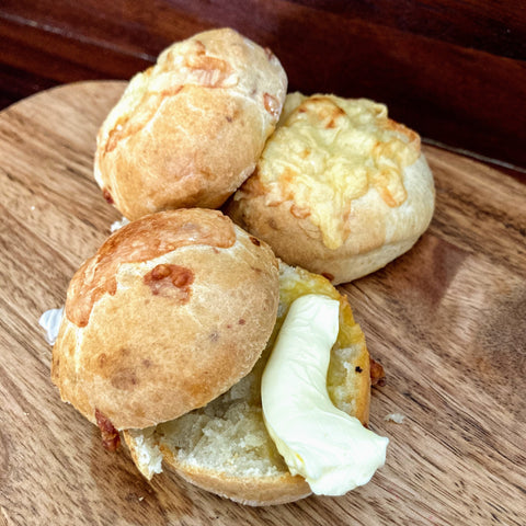 Cheese Scones with Butter
