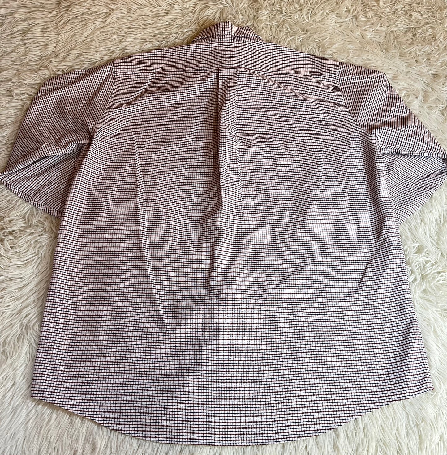 L.L Bean Wrinkle Resistant Brown Patterned Button Up - 16-33