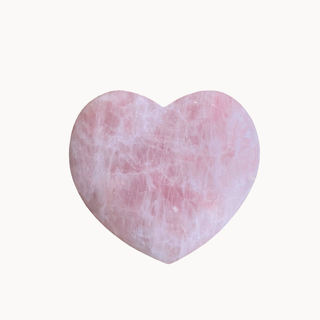 Kudde Actie Billy Goat Edel-gedenk-steen hart roze kwarts XL – Steen en Design