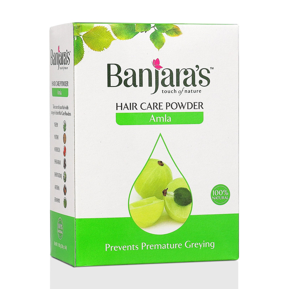 Banjara's Amla Powder for Black Hair | Buy Online – B E STORE