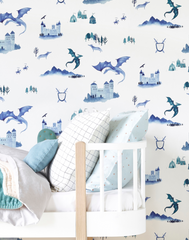 Castles and Dragons, Inky Blue & Teal