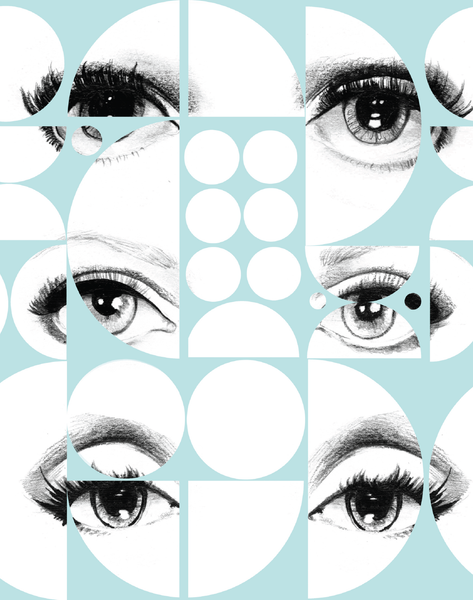 Eyes and Circles, Blue