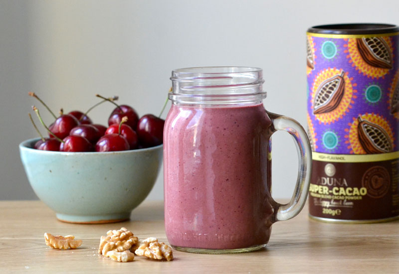 Aduna Cherry, Walnut & Super-Cacao Smoothie 