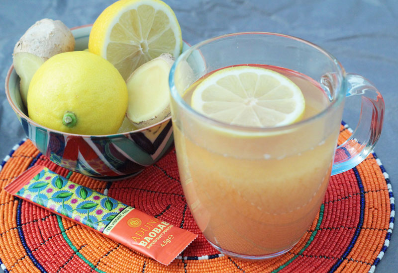 Hot Baobab & Lemon Drink
