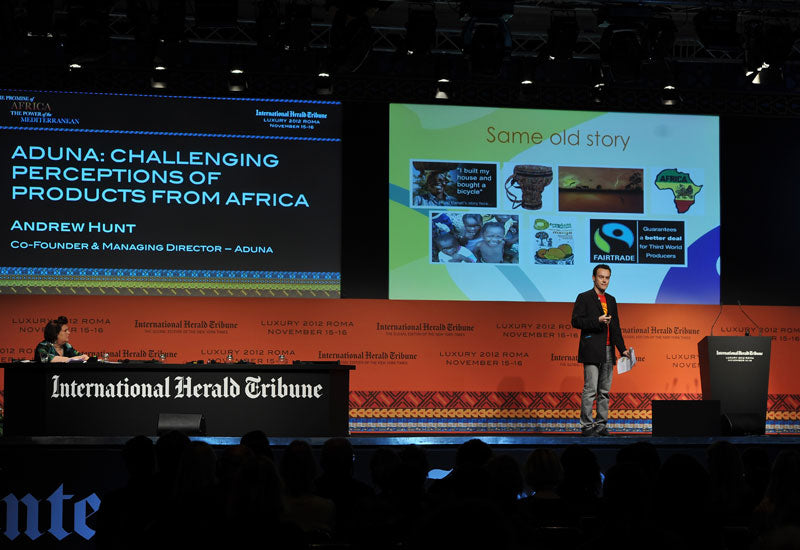 Aduna Co-Founder Andrew Hunt speaking at IHT Luxury Conference in Africa