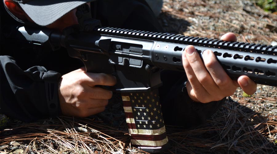 AR-10 Mag Skin in America Pattern