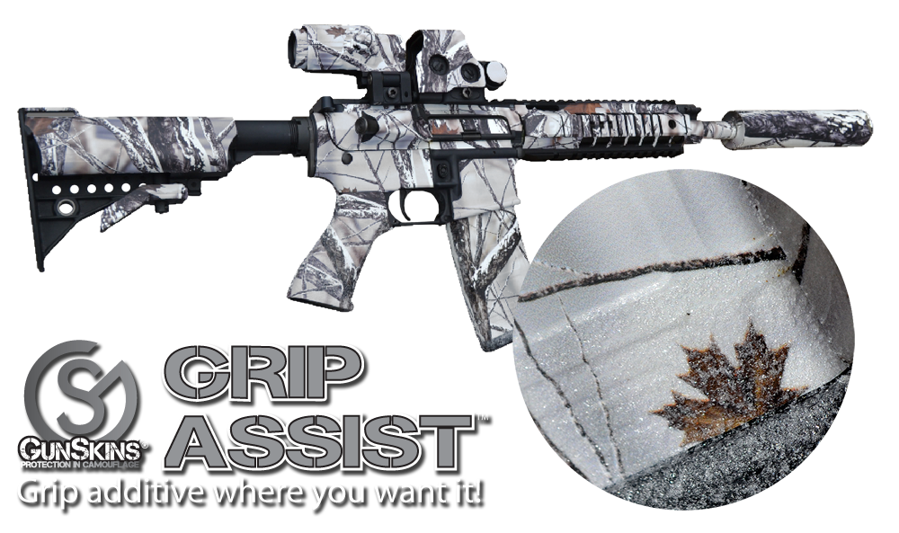 Grip Assist can be applied on top of existing GunSkins