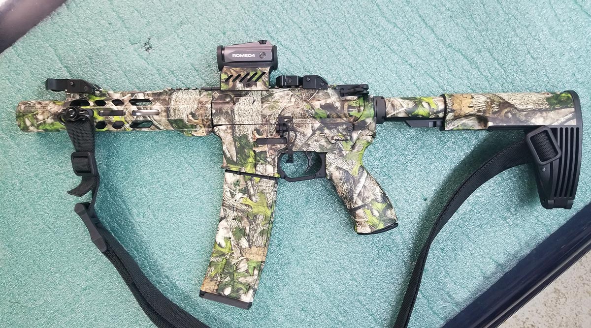 AR-15 Rifle Skin (TrueTimber HTC Green)