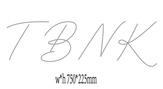 Custom Sign for Tbnk Priv
