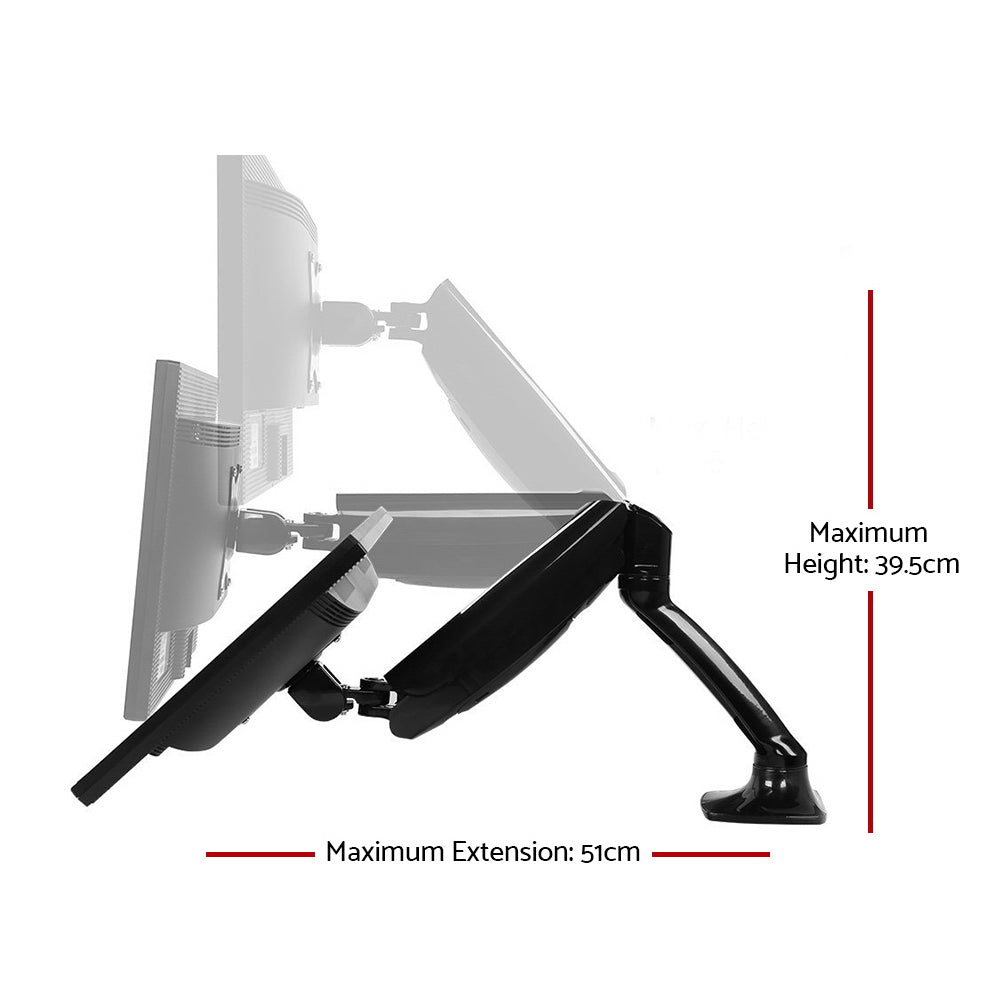 artiss dual monitor stand