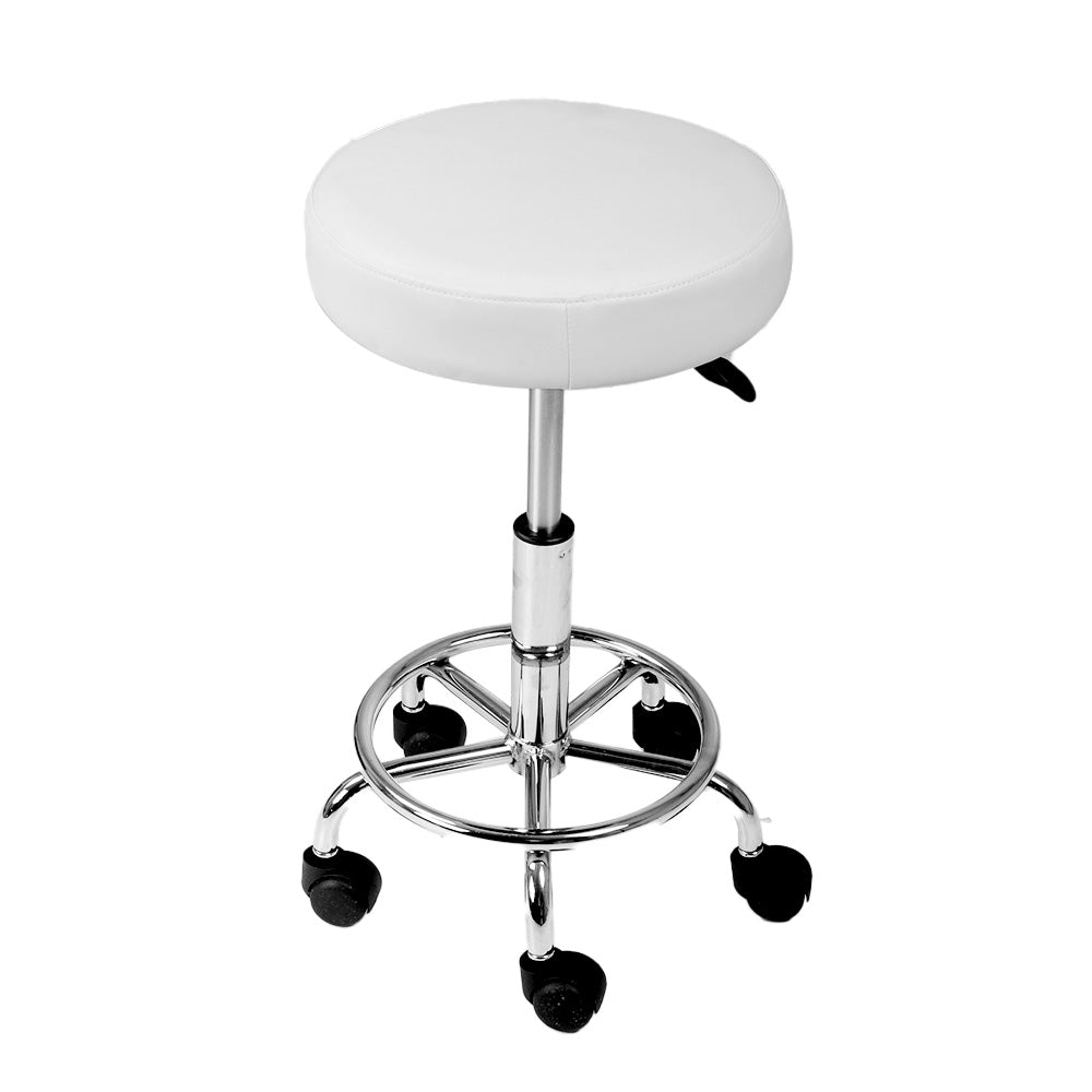 salon stool white