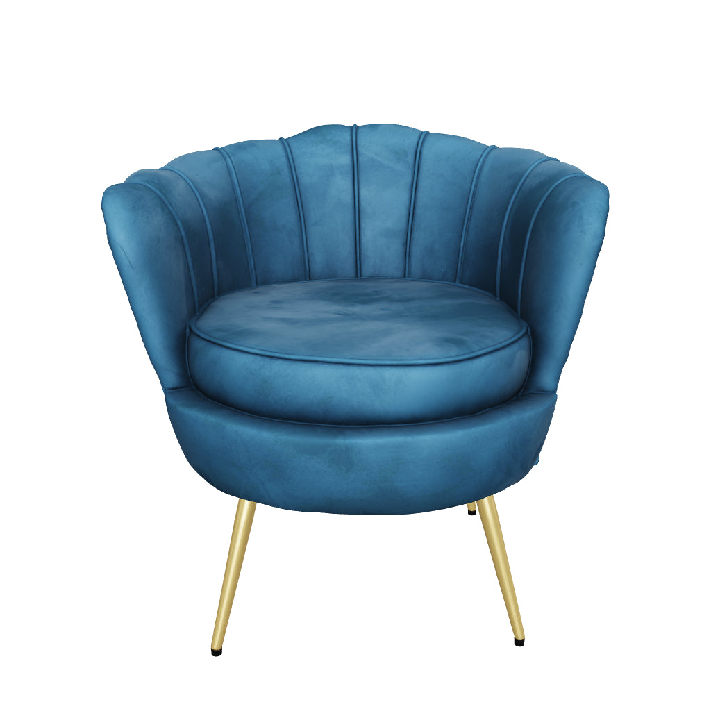 navy accent armchair