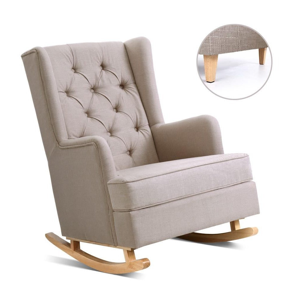 gray nursery recliner